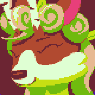 Thumbnail for gallery item "oneramp_ocha.png". It depicts a close-up of an anthropomorphic deer.