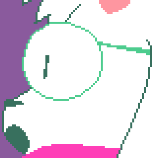 Thumbnail for gallery item "ralsei_doodle.png". It depicts a close-up of Ralsei from Deltarune.