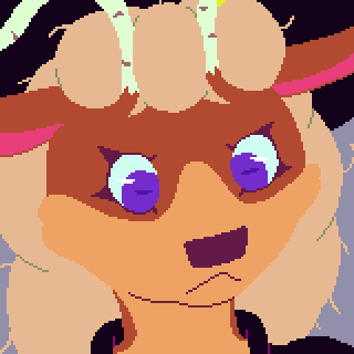 Thumbnail for gallery item "ghostsheet.png". It depicts a close-up of an anthropomorphic deer.